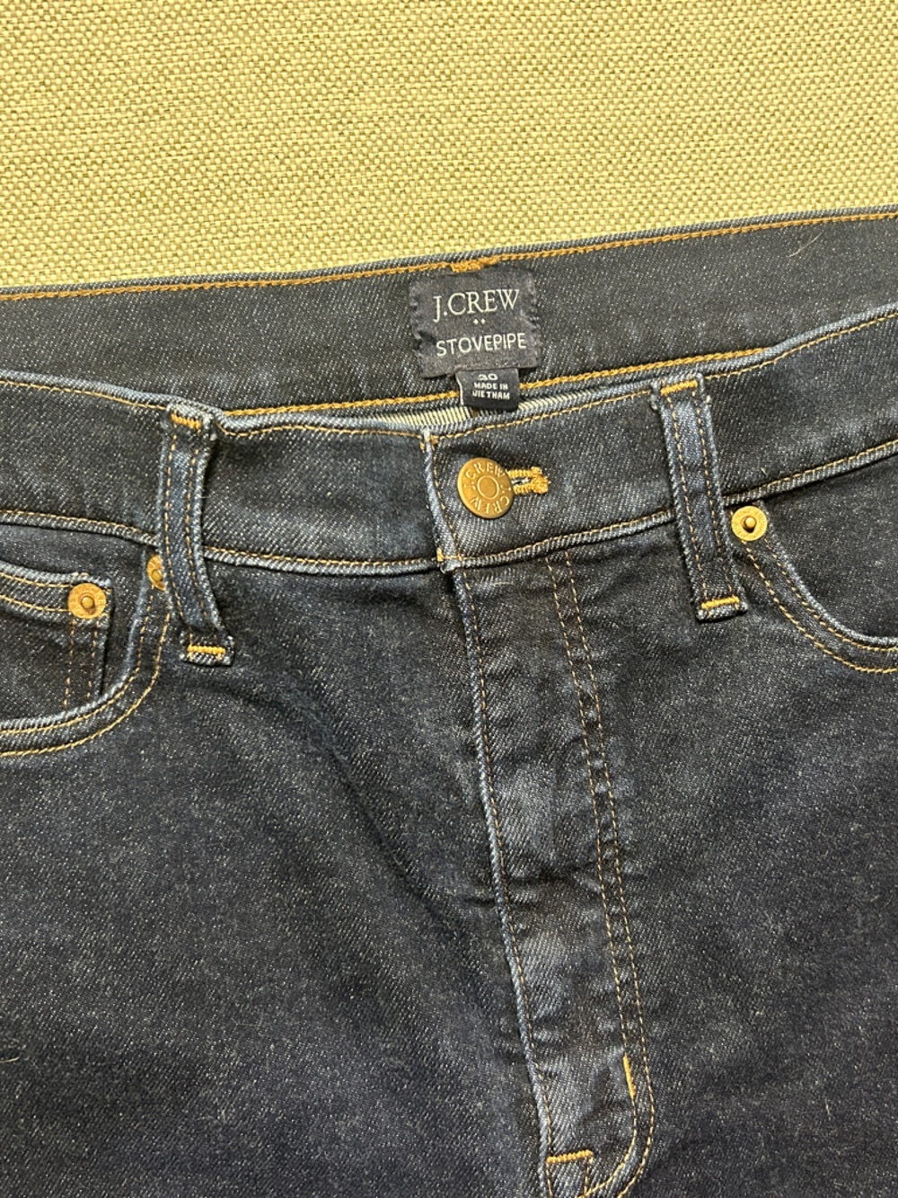 J Crew Dark Indigo Straight leg Jeans